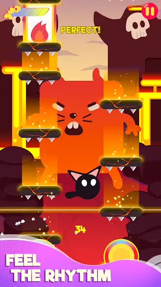 Download Cringe the Cat - Music Game [MOD, Unlimited coins] + Hack [MOD, Menu] for Android