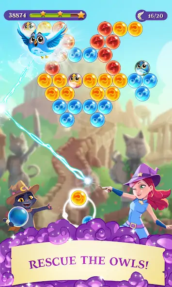 Download Bubble Witch 3 Saga [MOD, Unlimited money/gems] + Hack [MOD, Menu] for Android