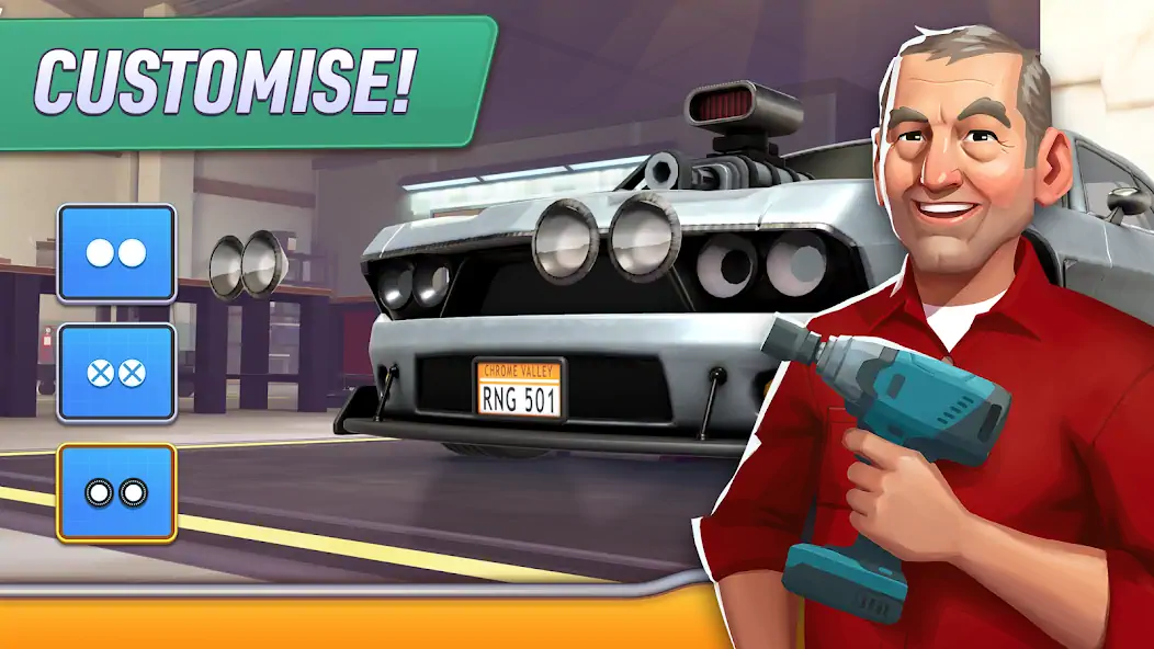 Download Chrome Valley Customs [MOD, Unlimited money/coins] + Hack [MOD, Menu] for Android