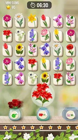 Download Zen Blossom: Flower Tile Match [MOD, Unlimited money/gems] + Hack [MOD, Menu] for Android