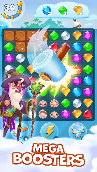 Download Pirate Treasures: Jewel & Gems [MOD, Unlimited money/coins] + Hack [MOD, Menu] for Android
