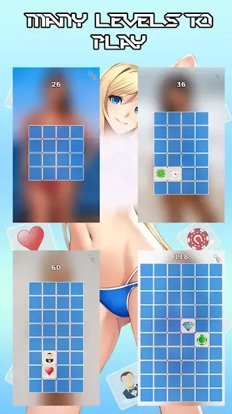 Download Only Sexy Girls Memory Game [MOD, Unlimited coins] + Hack [MOD, Menu] for Android