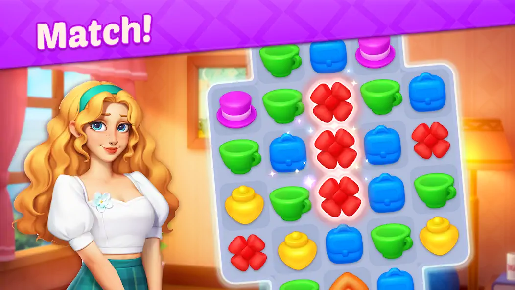Download Design Diary - Match 3 & Home [MOD, Unlimited money/gems] + Hack [MOD, Menu] for Android