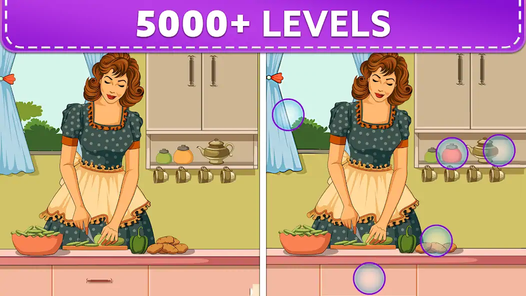 Download Spot 5 Differences: Find them! [MOD, Unlimited money] + Hack [MOD, Menu] for Android