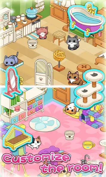 Download Cat Room - Cute Cat Games [MOD, Unlimited money/coins] + Hack [MOD, Menu] for Android