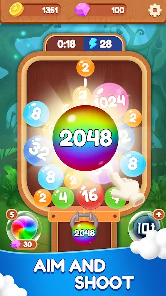 Download Lucky 2048 Ball [MOD, Unlimited money/coins] + Hack [MOD, Menu] for Android