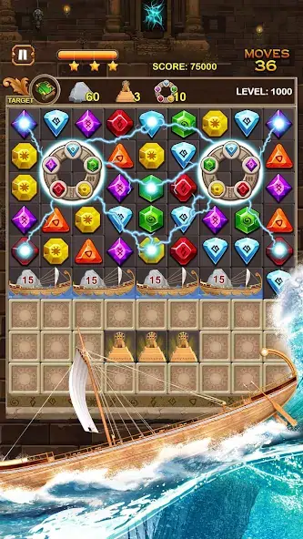 Download Jewel Ancient Pyramid Treasure [MOD, Unlimited money/gems] + Hack [MOD, Menu] for Android