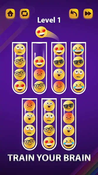 Download Emoji Sort Puzzle Master Game [MOD, Unlimited money/coins] + Hack [MOD, Menu] for Android