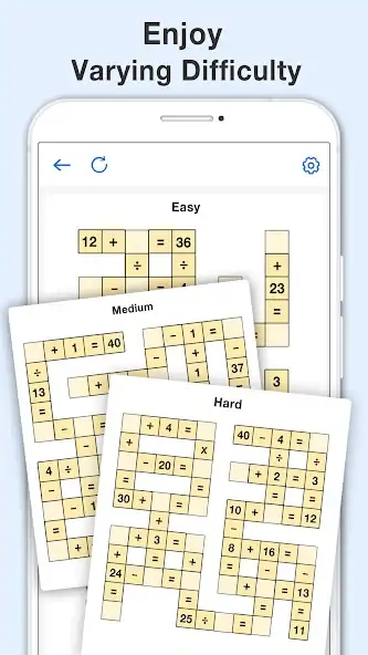 Download Math Crossword - Number Puzzle [MOD, Unlimited money/coins] + Hack [MOD, Menu] for Android