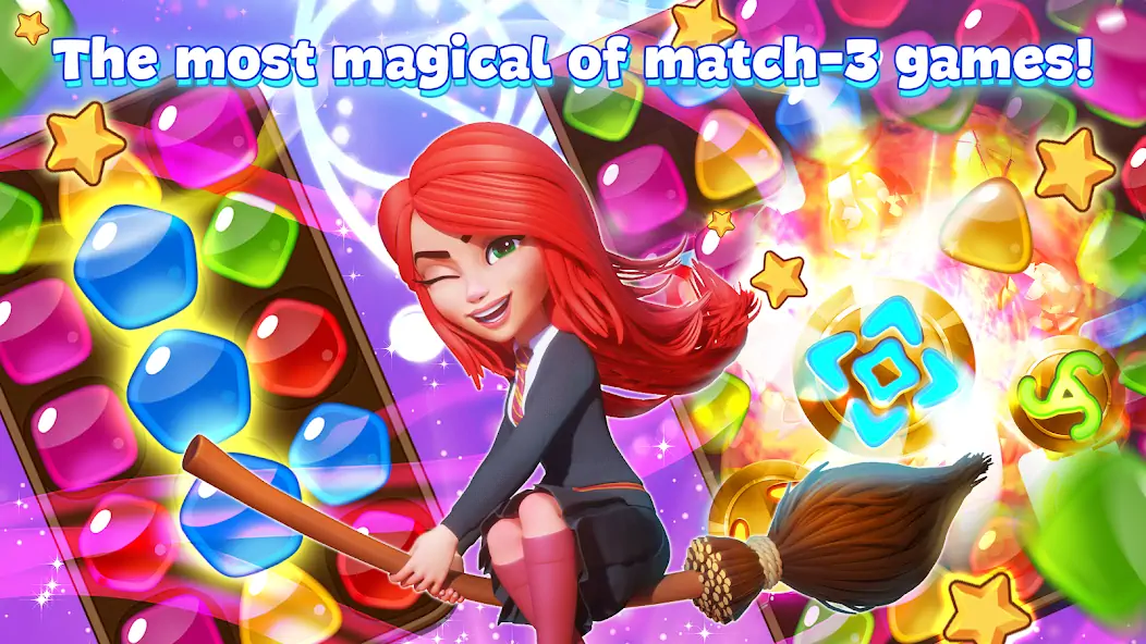 Download Charms of the Witch: Match 3 [MOD, Unlimited coins] + Hack [MOD, Menu] for Android