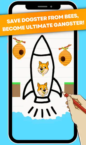 Download Save the Dogster- Draw to Save [MOD, Unlimited coins] + Hack [MOD, Menu] for Android