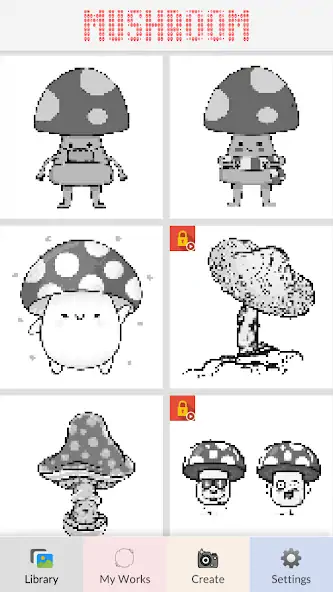 Download Mushroom Pixel Art [MOD, Unlimited money] + Hack [MOD, Menu] for Android