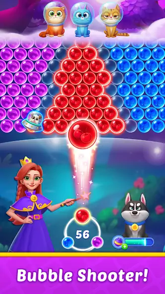 Download Bubble Shooter Kingdom [MOD, Unlimited coins] + Hack [MOD, Menu] for Android