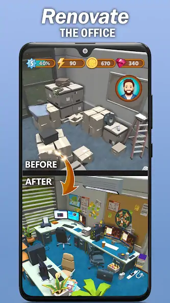 Download Merge Office: Merge 2D Puzzle [MOD, Unlimited money/gems] + Hack [MOD, Menu] for Android