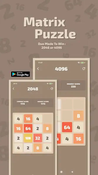 Download Matrix Puzzle - 2048 Or 4096 [MOD, Unlimited coins] + Hack [MOD, Menu] for Android