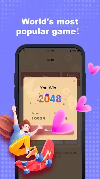 Download 2048 Puzzle-Number Puzzle Game [MOD, Unlimited money/gems] + Hack [MOD, Menu] for Android