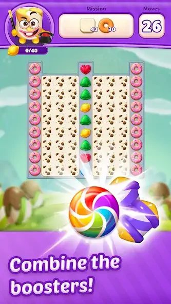 Download Lollipop Sweet Heroes Match3 [MOD, Unlimited money/gems] + Hack [MOD, Menu] for Android