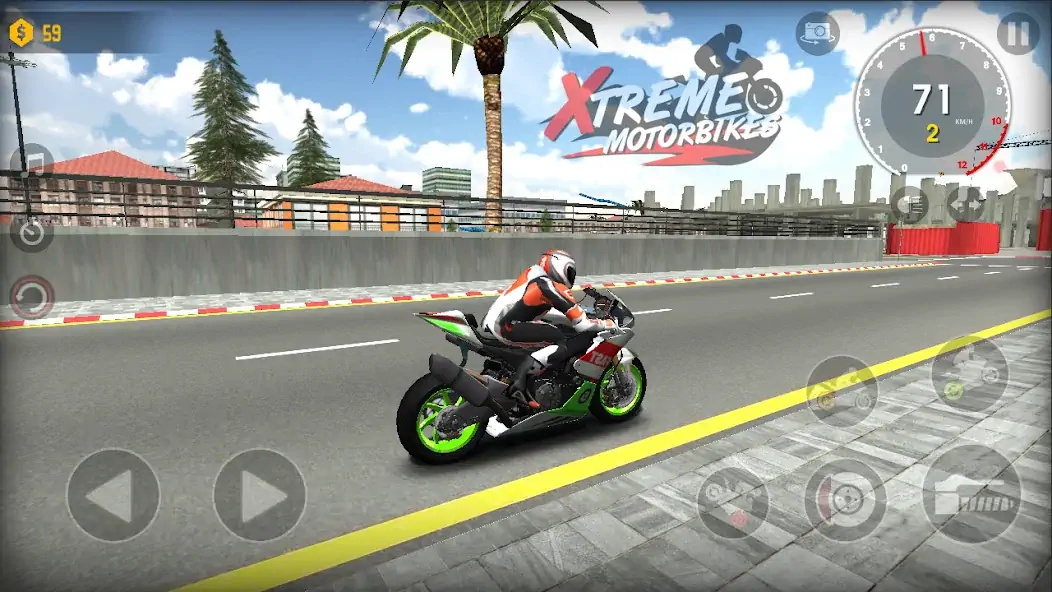 Download Xtreme Motorbikes [MOD, Unlimited money/gems] + Hack [MOD, Menu] for Android