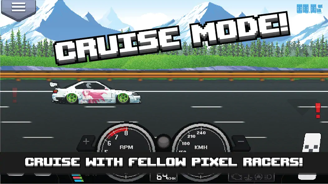 Download Pixel Car Racer [MOD, Unlimited money/gems] + Hack [MOD, Menu] for Android