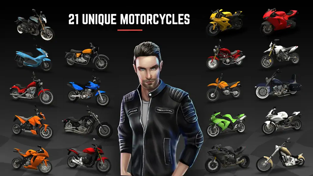 Download Racing Fever: Moto [MOD, Unlimited coins] + Hack [MOD, Menu] for Android