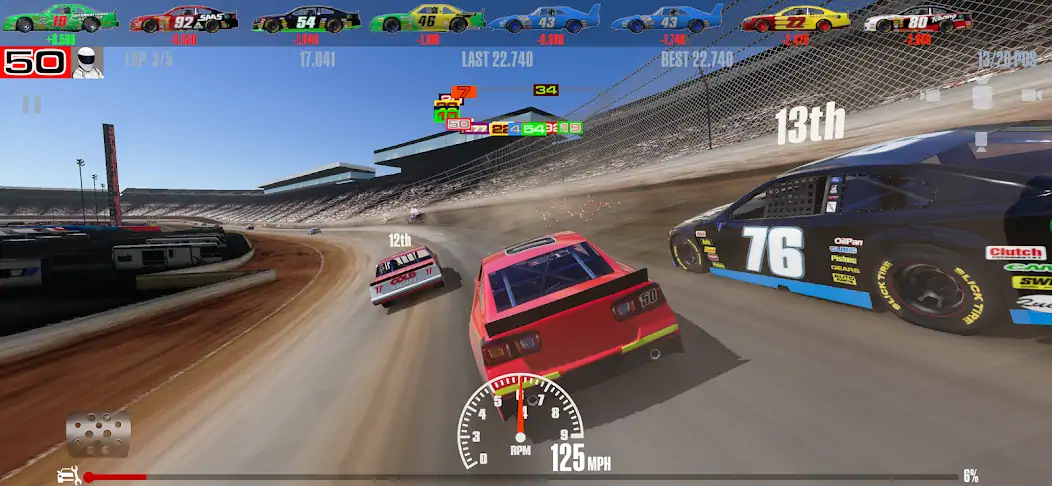 Download Stock Car Racing [MOD, Unlimited money/gems] + Hack [MOD, Menu] for Android