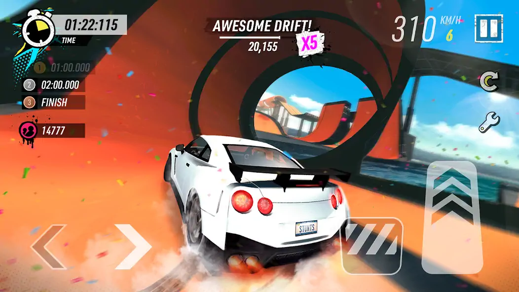 Download Car Stunt Races: Mega Ramps [MOD, Unlimited coins] + Hack [MOD, Menu] for Android