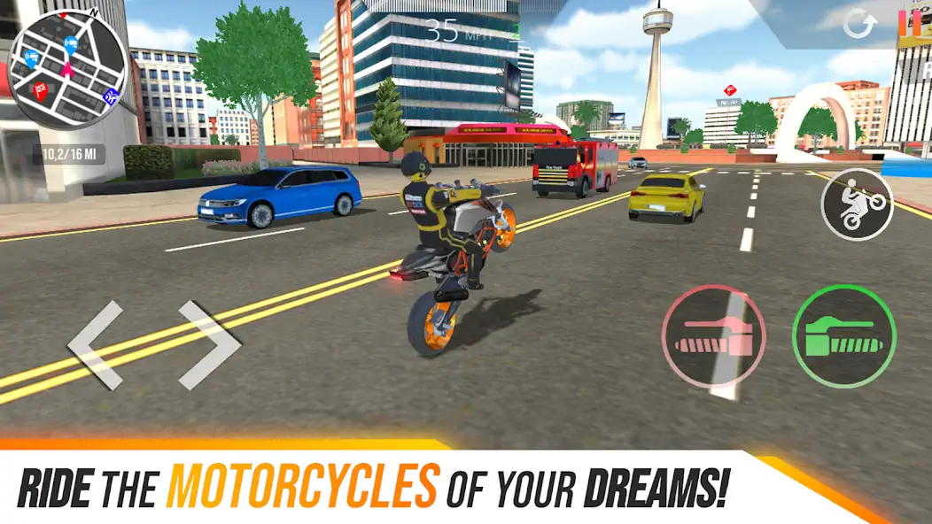 Download Motorcycle Real Simulator [MOD, Unlimited money] + Hack [MOD, Menu] for Android