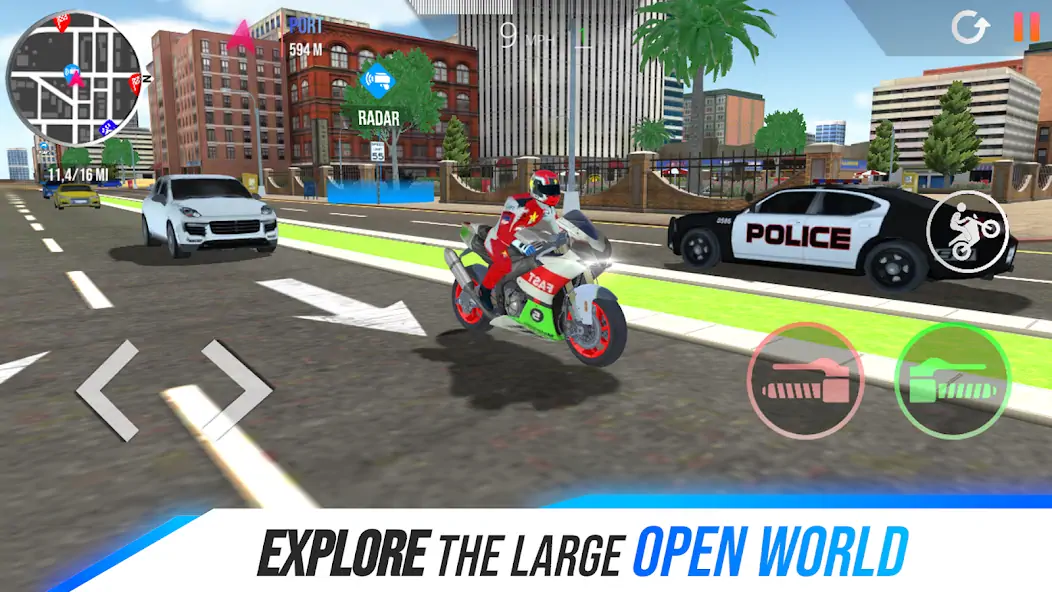 Download Motorcycle Real Simulator [MOD, Unlimited money] + Hack [MOD, Menu] for Android