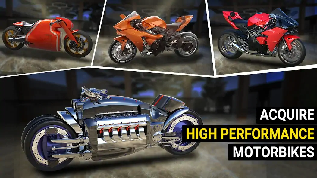 Download Speed Moto Dash:Real Simulator [MOD, Unlimited money] + Hack [MOD, Menu] for Android