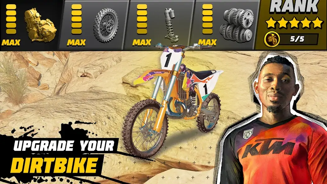 Download Dirt Bike Unchained: MX Racing [MOD, Unlimited money/coins] + Hack [MOD, Menu] for Android