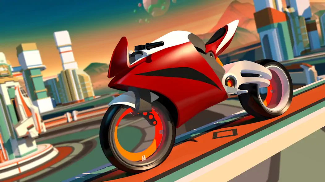Download Gravity Rider: Space Bike Race [MOD, Unlimited money/gems] + Hack [MOD, Menu] for Android