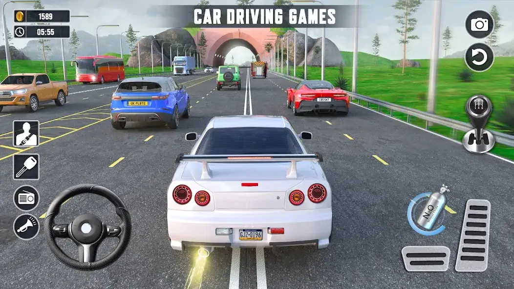 Download Real Highway Car Racing Games [MOD, Unlimited money/gems] + Hack [MOD, Menu] for Android