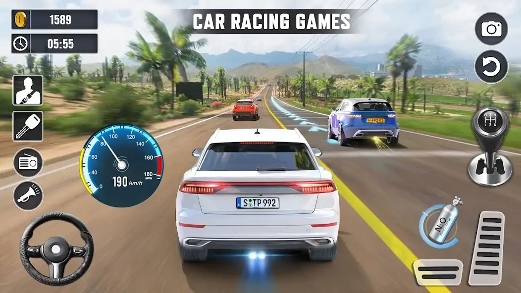 Download Real Highway Car Racing Games [MOD, Unlimited money/gems] + Hack [MOD, Menu] for Android