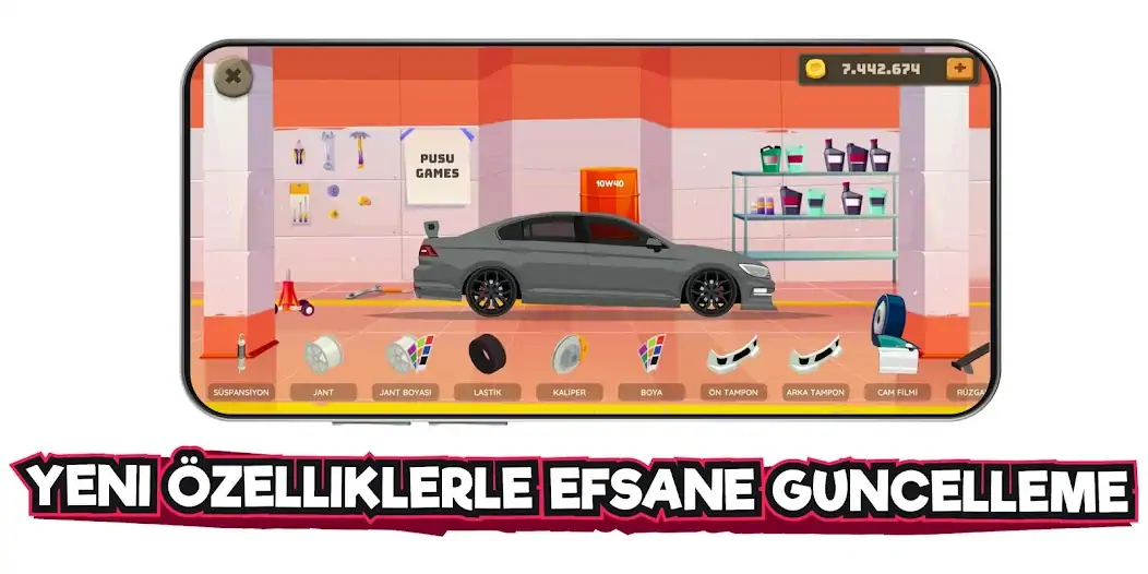 Download 2d Car Series Tuning Game [MOD, Unlimited money] + Hack [MOD, Menu] for Android