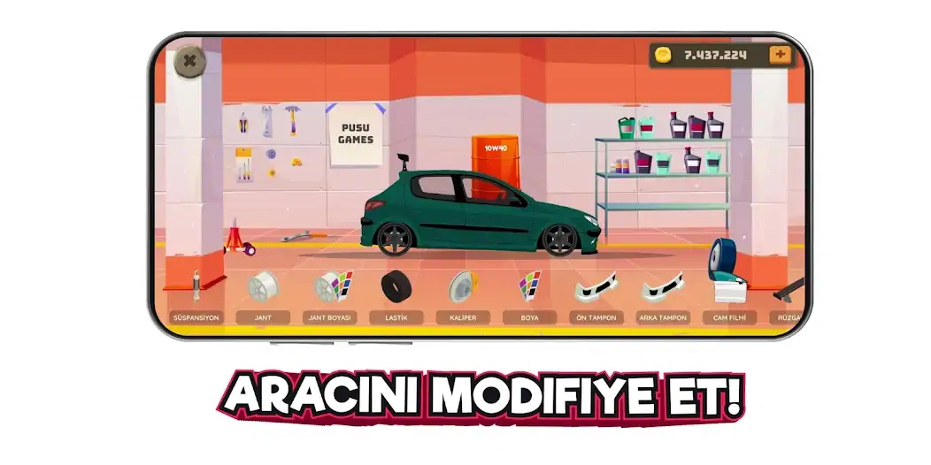 Download 2d Car Series Tuning Game [MOD, Unlimited money] + Hack [MOD, Menu] for Android