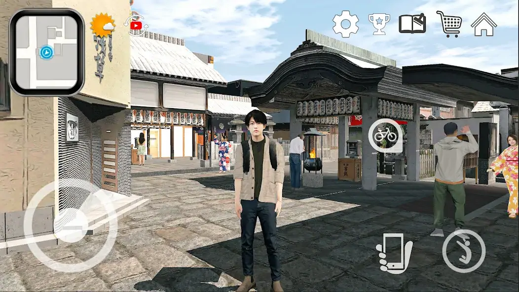 Download Bike Deliver Japan: Race Game [MOD, Unlimited coins] + Hack [MOD, Menu] for Android
