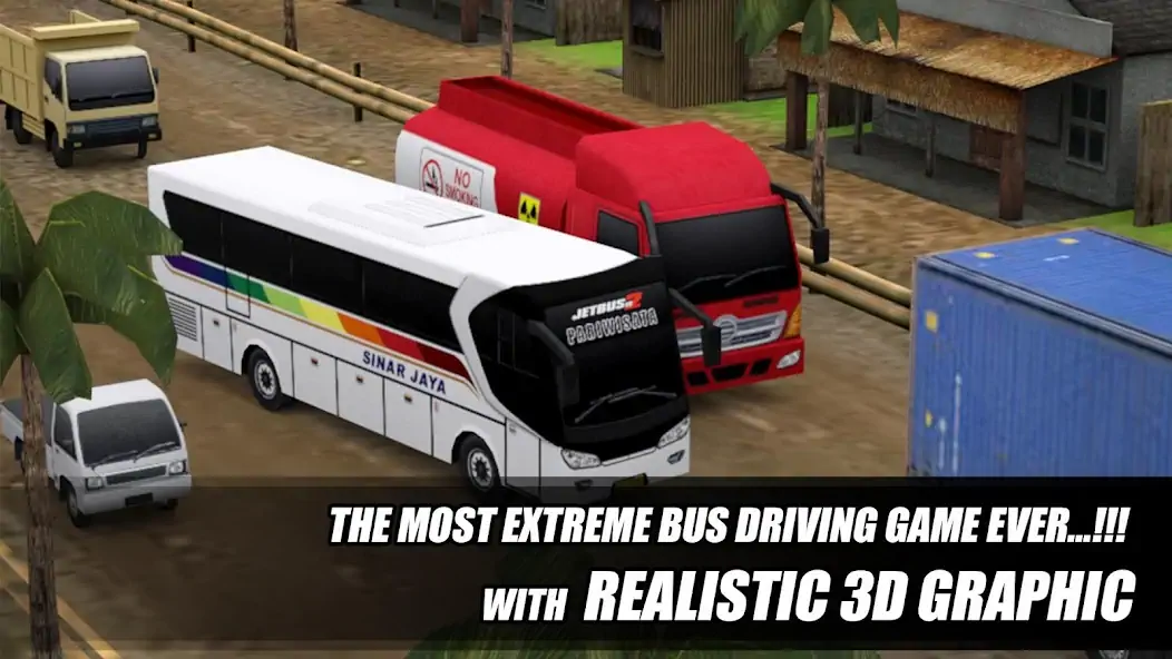 Download Telolet Bus Driving 3D [MOD, Unlimited coins] + Hack [MOD, Menu] for Android