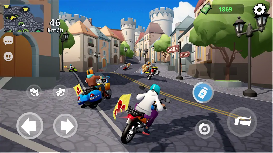 Download Moto City: Mad Bike Delivery [MOD, Unlimited money/coins] + Hack [MOD, Menu] for Android