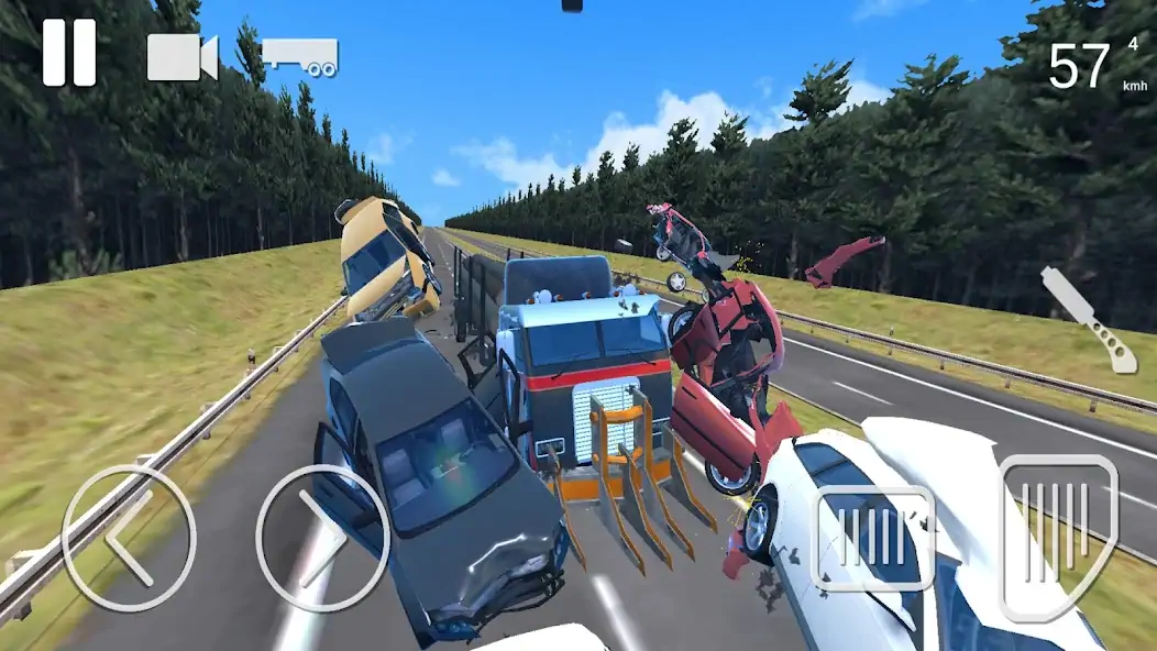 Download Truck Crash Simulator Accident [MOD, Unlimited coins] + Hack [MOD, Menu] for Android