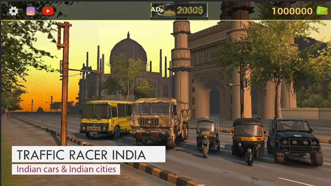 Download Traffic Car Racer - India [MOD, Unlimited coins] + Hack [MOD, Menu] for Android