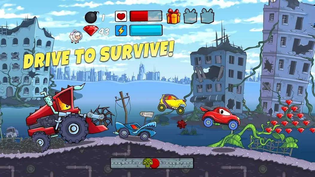 Download Car Eats Car - Apocalypse Race [MOD, Unlimited money] + Hack [MOD, Menu] for Android