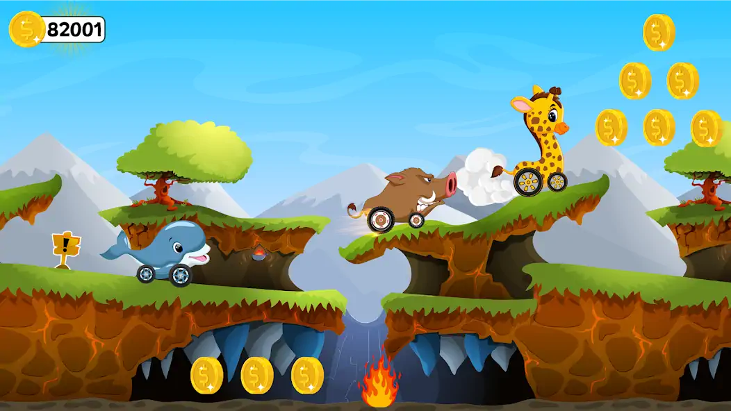 Download Animals Racing for Kids [MOD, Unlimited money/coins] + Hack [MOD, Menu] for Android