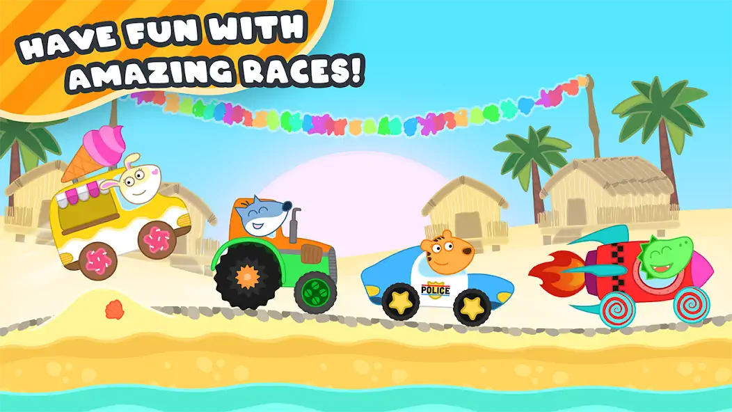 Download Racing Cars for kids [MOD, Unlimited money/gems] + Hack [MOD, Menu] for Android
