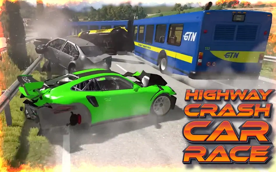 Download Highway Crash Car Race [MOD, Unlimited money/coins] + Hack [MOD, Menu] for Android