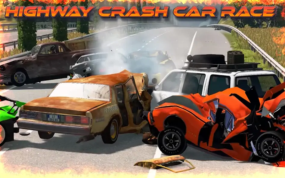Download Highway Crash Car Race [MOD, Unlimited money/coins] + Hack [MOD, Menu] for Android