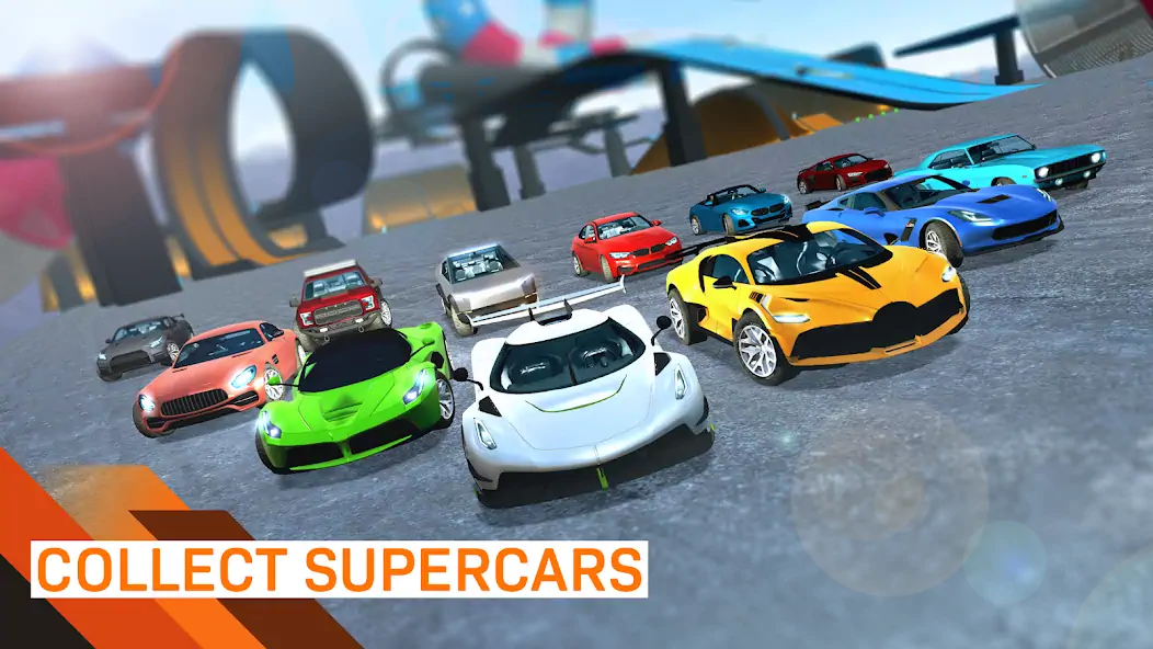Download GT Race Stunt 3D: Mega Ramps [MOD, Unlimited coins] + Hack [MOD, Menu] for Android