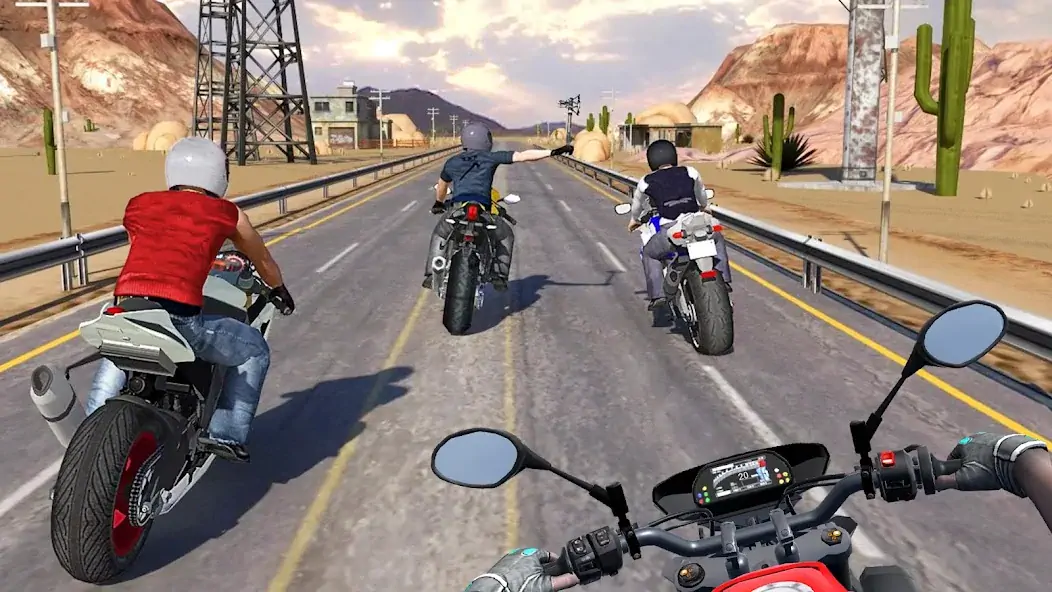 Download Traffic Bike Driving Simulator [MOD, Unlimited money/coins] + Hack [MOD, Menu] for Android
