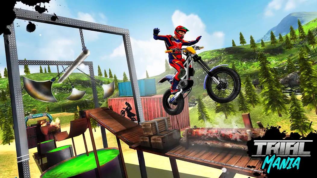 Download Trial Mania: Dirt Bike Games [MOD, Unlimited money/coins] + Hack [MOD, Menu] for Android