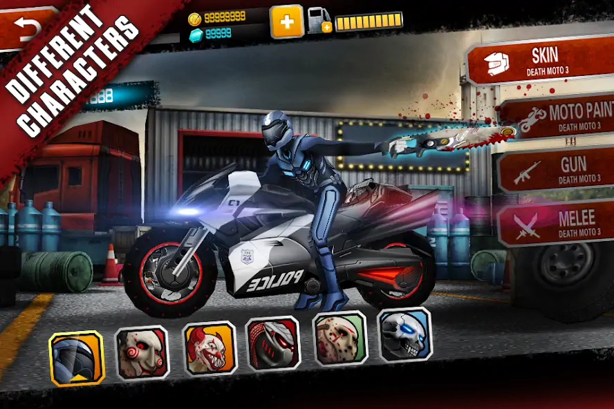 Download Death Moto 3 : Fighting Rider [MOD, Unlimited money/coins] + Hack [MOD, Menu] for Android