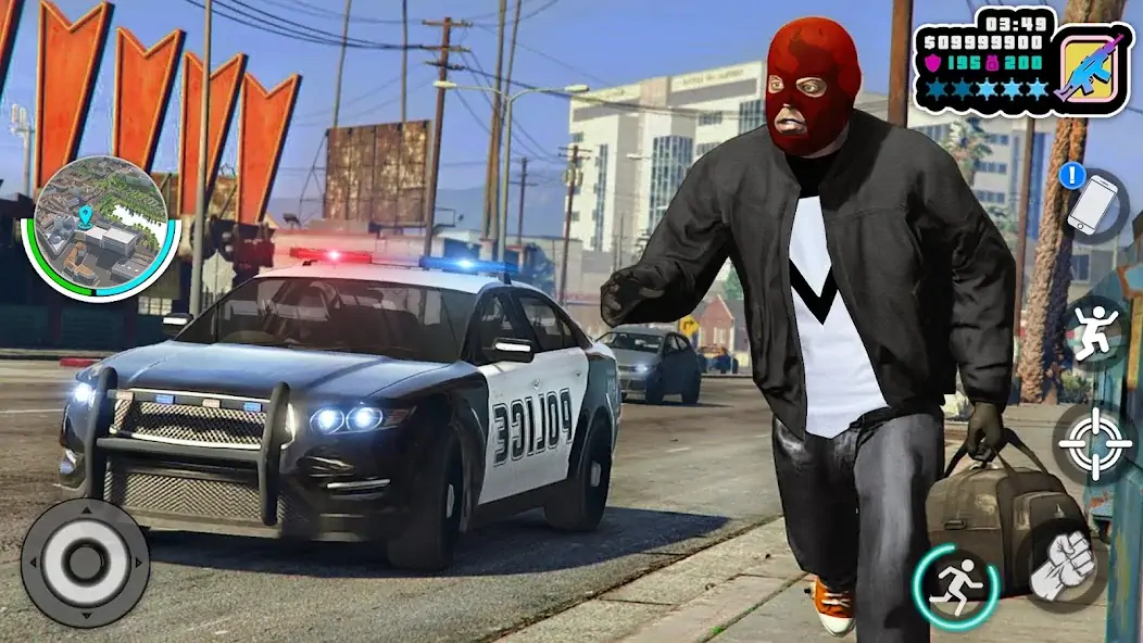 Download Gangster Theft Crime Simulator [MOD, Unlimited money/gems] + Hack [MOD, Menu] for Android
